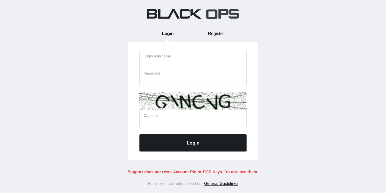 Login Interface